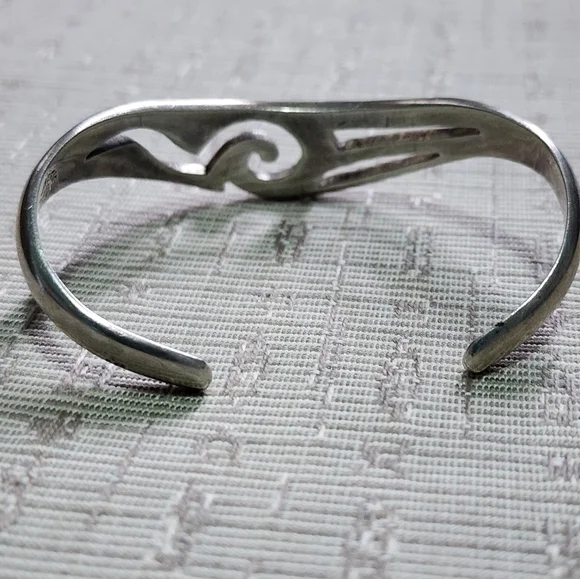 Sterling Silver Taxco Mexico SigneD JAB Openwork Cuff Bracelet Fine Jewe… - Picture 4 of 9